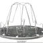 4-Slice Stainless Steel Camping Toaster, Foldable Camp Stove Bread Rack