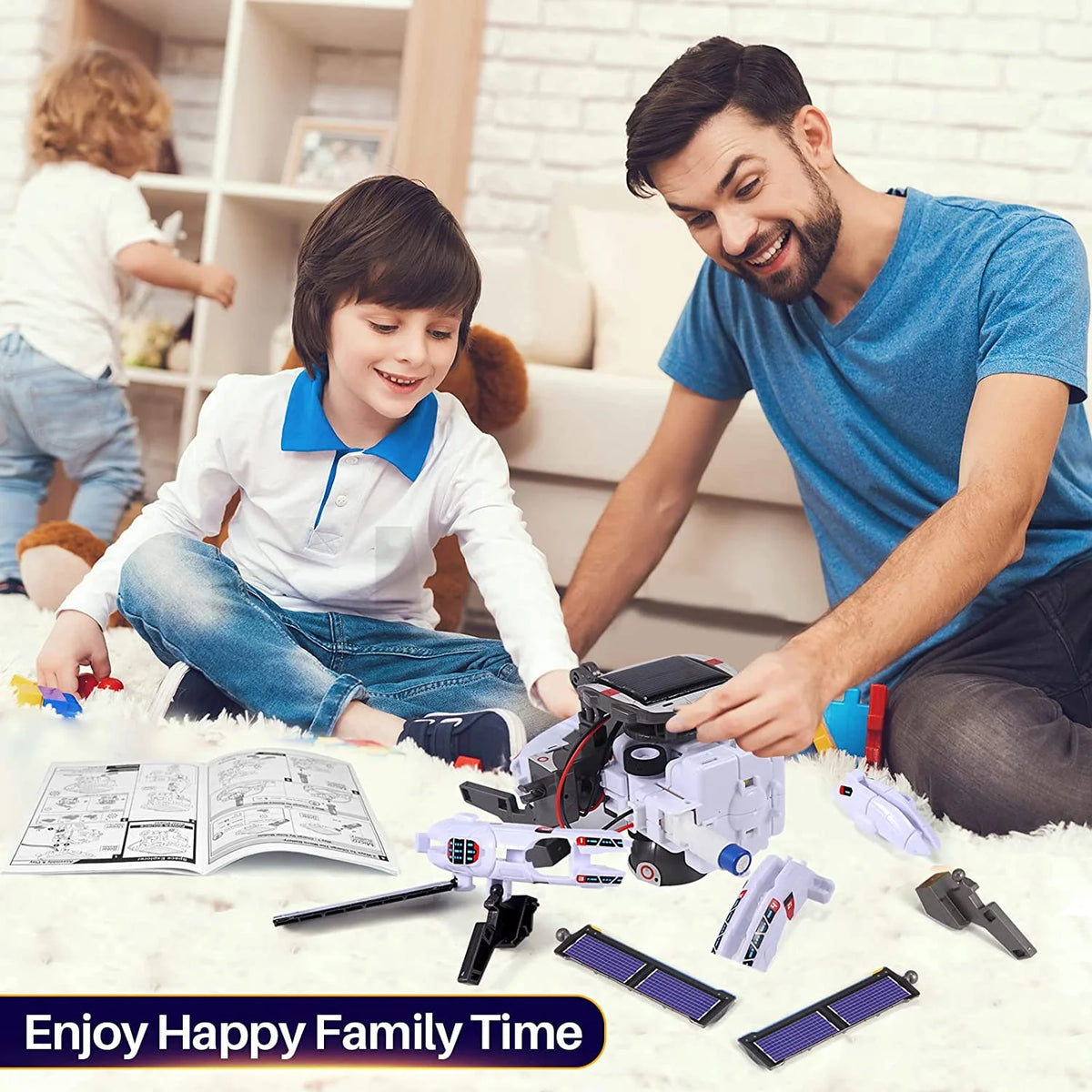 Somnr Solar Robot Toys for Kids, STEM Projects 6-In-1 Science Kits DIY Educational Building Toys, Christmas Birthday Gifts for 8+Year