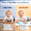 Beavtaens Baby Play Mat for Floor, Fits 71X59 Playpen, Non-Slip, Soft for Infants, 0-4 Years, Animal