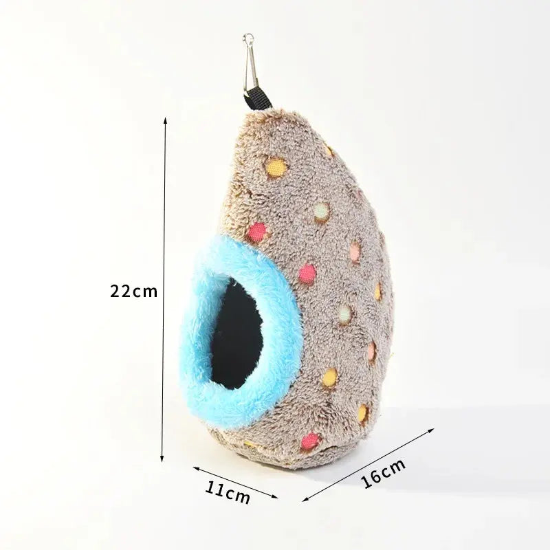 Cozy Pet Winter Hammock 2Pcs Bird Parrot Nest Warm Cotton Nest Hanging Parrot Cage Supplies Bird Accessories Birds House Jaulas Para Pájaros