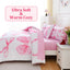 Twin Comforter Sets Pink Bed in a Bag for Girls, 6 Pieces Bow Twin Size Bedding Sets with Sheets for Kids