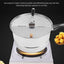 Stovetop Popcorn Maker Stainless Steel Popcorn Popper with Hand Crank Popcorn Pot for Gas Electric Heating