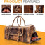 Leather Travel Duffle Bags for Men and Women Cabin Friendly Weekend Bag Sports Gym Airplane Carry on Overnight Duffel