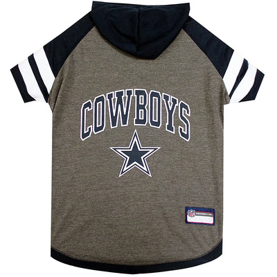 Pets First NFL Dallas Cowboys NFL Hoodie Tee Shirt for Dogs & Cats - COOL T-Shirt, 32 Teams - Large