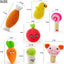 LEGEND SANDY 14 Pack Dog Squeaky Toys Cute Stuffed Plush Fruits Snacks and Vegetables Dog Toys for Puppy Small Medium Dog Pets