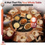 Round XXL Warming Mat for Food - Black Color Food Warming Mat - Perfect Food Warmers for Parties Buffet - Foldable Food Warmer to Keep Food Warm for Party, Catering, Buffet, Fiesta, Family Meal