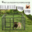 Dog Fence, 4/6/8/12/16 Panels 24"\32"\40"H Foldable Dog Playpen, Exercise Heavy Duty Metal Dog Cage for Yard, Lockable Double Door Pet Fence Indoor Outdoor Dog Pen for Large Medium Small Animals Pet