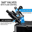 Penn-Plax Cascade 1200 Canister Filter - 315 GPH Aquarium Filter for Tanks up to 150 Gallons - 360 Degree Flow Valves, Poly Fiber Pads, Bio-Sponge & Activated Carbon -Fresh & Saltwater -11.5X11X20.5In