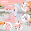 Play Kitchen Accessories, Pretend Play Kitchen Appliances Toy Set with Coffee Maker Machine, Toaster, Mixer, Blender with Realistic Lights & Sounds, Birthday Gifts for Girls Age 3-5 4-8 6-8
