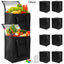 Sentryse 10-Pack Insulated Grocery Bags with Zipper, Large Reusable Cooler Bags for Frozen Food, Grocery Shopping, Meal Transport, Picnic & Travel + 40 Ice Packs & 5 Funnels
