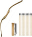Kids Bow and Arrow Set, 32 Inch Archery Set Handmade Wooden Toy Bow and Arrow Fo