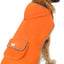 HDE Reversible Hooded Dog Raincoat Slicker Poncho for Small Medium Large Dogs - Camo Orange - L - Polyester