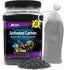 Premium Activated Carbon, Aquarium Carbon for Fish Tank Filter, Aquarium Filter Media, Granulated Charcoal for Fish Tanks, Activated Charcoal Bulk (3 Lbs with Fine Mesh Bag)