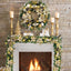 WANNA-CUL Pre-Lit 24 Inch Champagne Gold Christmas Wreath for Front Door