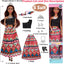 Dollbie 6 Pack African American Fashion Dolls Set with Mix & Match Outfits – 11.5" Posable Black Dolls & 5 Accessories Each (Crown, Necklace, Headscarf & More) + Pink Gift Case