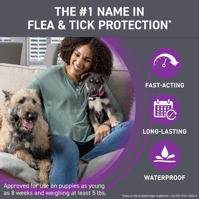 FRONTLINE® plus for Dogs Flea and Tick Treatment, Small Dog, 5-22 Lbs, Orange Box, 3 CT