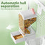 BUCATSTATE Parrot Feeder Large Capacity Anti-Spill Husk Separator Automatic Bird Food Box