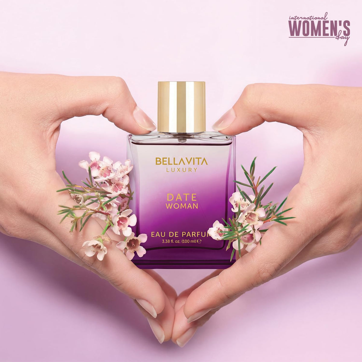 Bellavita Luxury DATE Woman Eau De Parfum Perfume for Women, 3.4 Fl Oz