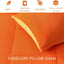 Exclusivo Mezcla Lightweight Reversible Queen Size Comforter Set, down Alternative Comforter with 2 Pillow Sham, Queen Size Bedding Set for All Seasons, Orange/Yellow