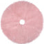 Pink Fur Tree Skirt, 36 Inch Faux Fur Fluffy Christmas Tree Skirt