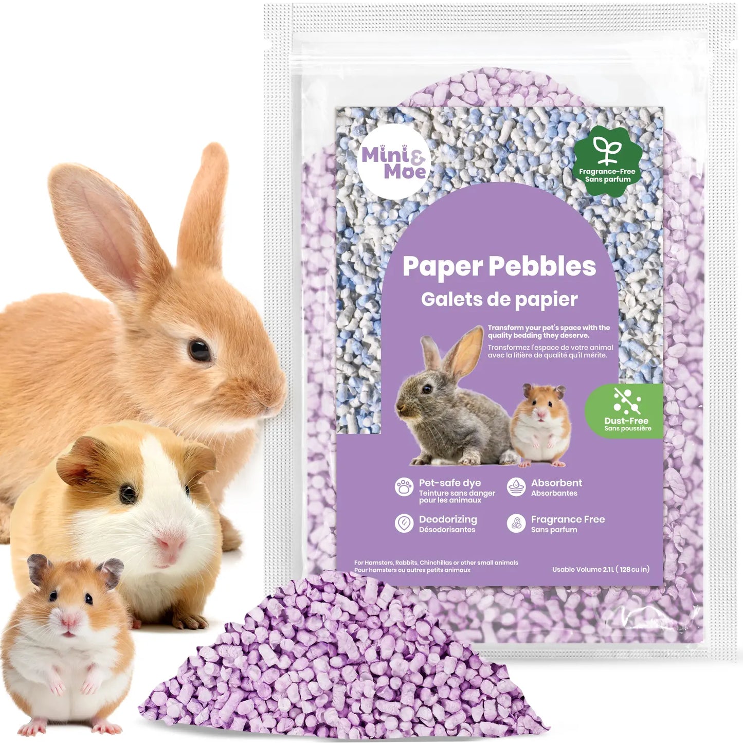 Cozy Small Animal Pet Bedding for Pet Guinea Pigs, Rabbits, Hamsters, Gerbils, and Chinchillas,Hamster Cage,Pet Toy,Stuff