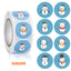 Christmas Gift Box 500Pcs round Labels Christmas Sticker Candy Bag Flower Gift Box Cake Boxes Packaging New Year Stickers