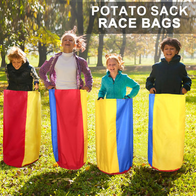 Lotfancy Potato Sack Race Bags for Outdoor Lawn Games, outside Yard Games
