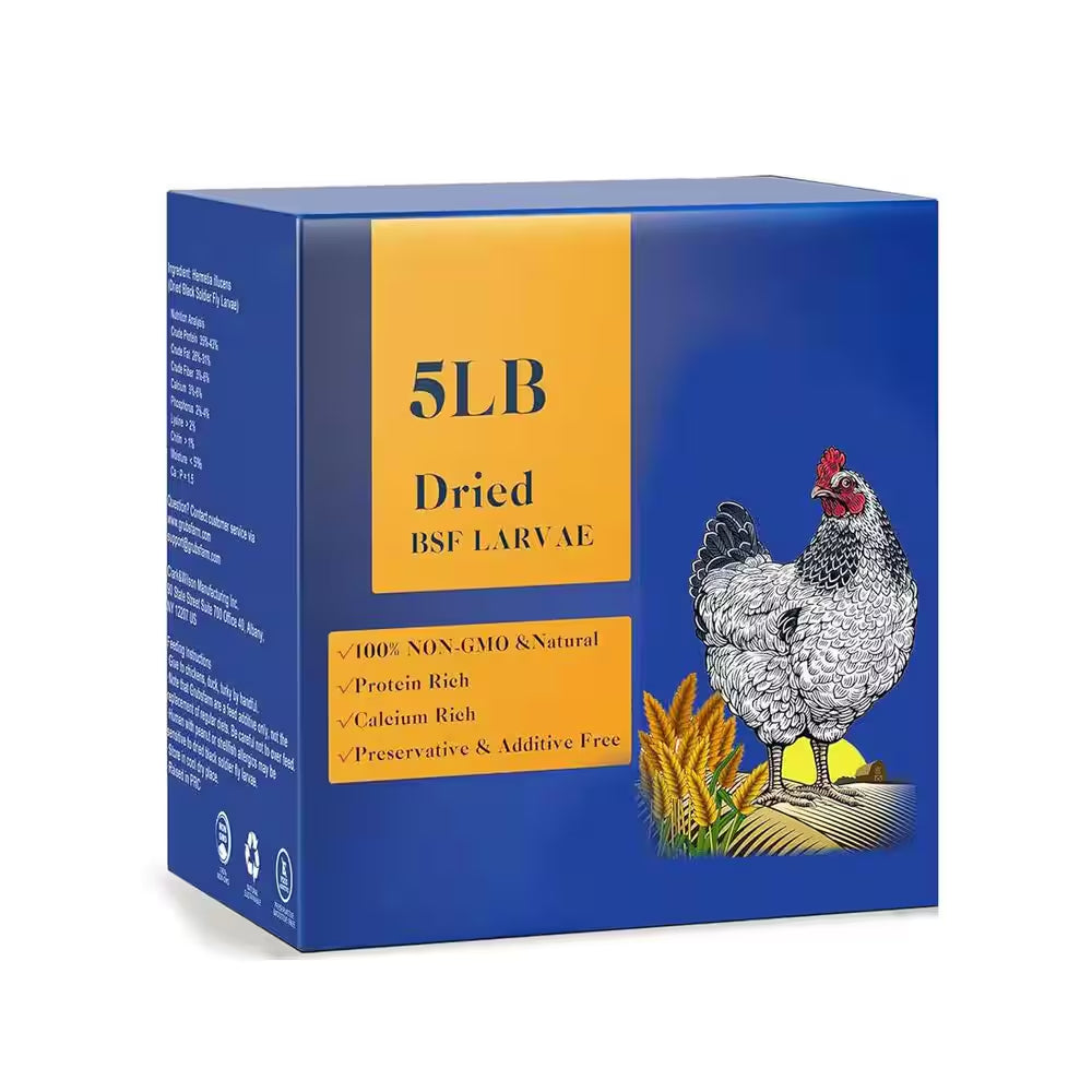 Calcium-Rich Non-Gmo Chicken Feed 85X More Calcium than Mealworms 5Lb Molting Supplement for Hens Ducks Turkeys