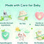 Cornstarch Baby Powder, Soothe & Protect Diaper Area, No Talc Hypoallergenic Dusting Powder, Help Prevent Diaper Rash with Zinc Oxide & Aloe, Gentle Absorb Sweat & Anti-Chafe for Sensitive Skin, 2Pack