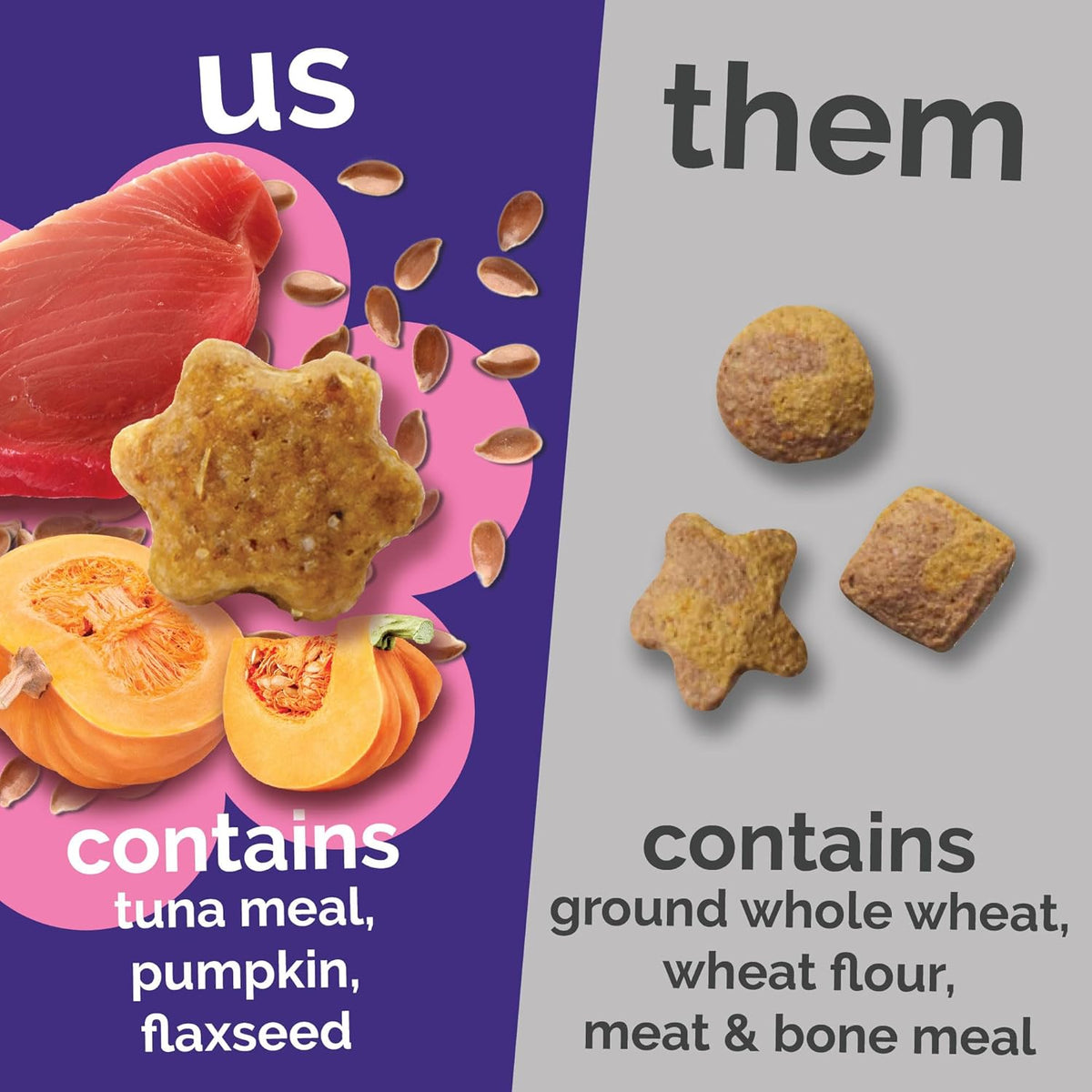 Fruitables Crunchy Cat Treats, Healthy Cat Treats, Tuna & Pumpkin, 30Oz