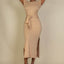 Tie Front Short Sleeve Side Slit Dress