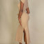 Tie Front Short Sleeve Side Slit Dress
