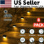 8 Pack New Solar Deck Lights Outdoor Waterproof LED Steps Lamps for Stairs Fence