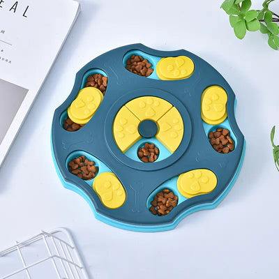 Interactive Puzzle Feeder Toy, Treat Dispensing Food Puzzle for Slow Feeding, Mental Stimulation & Boredom Relief