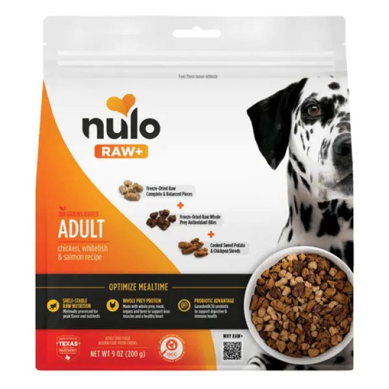 Nulo Dog Freeze Dried Raw Plus, Chicken & Salmon, 9 Oz Nutrition Prey Meat
