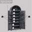 Sincido Arched Pantry Storage Cabinet with 4 Fluted Wood Doors, 71" Modern Kitchen Organizer with 6 Doors Shelves & Adjustable Shelves, Versatile Cupboard for Kitchen Dining Room