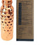 RATAN ENTERPRISES Pure Copper Diamond Water Bottle with Lid 900 ML