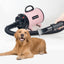 Dog Dryer, Dog Blow Dryer, High Velocity Professional Pet Grooming Dryer, Dog Hair Dryer with Heater, Stepless Adjustable Speed, 3 Different Nozzles and a Comb, Pink