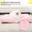 KSIIA Washable Dog Bed Deluxe Plush Dog Crate Beds Comfy Kennel Pad Anti-Slip Pet Sleeping Mat for Large, Jumbo, Medium, Small Dogs Breeds, 29" X 21", Pink