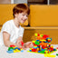 MAINYU Run Building Blocks for Kids Ages 4-8, 168 PCS Classic Big Size Blocks Set, Crazy Run Building Blocks with 4 Balls Race Track, Educational Toys Bricks Set Christmas Birthday Toy for Boys Girls