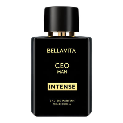 Bellavita Luxury CEO MAN INTENSE Eau De Parfum | 100 Ml (3.4 Fl.Oz.) | Perfume for Men | Aromatic, Lavender, Carnation, and Musk Notes | Long Lasting Men'S Fragrance | Gift for Father'S Day
