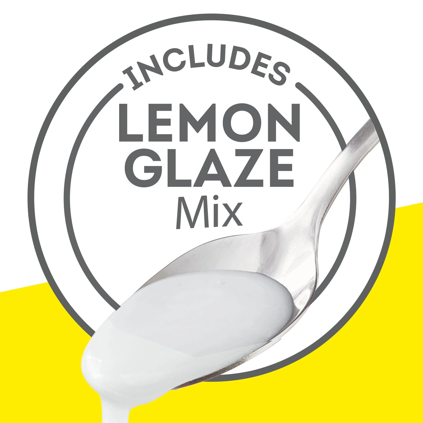 (6 Pack) Krusteaz Meyer Lemon Pound Cake Mix, Pound Cake Baking Mix with Lemon Flavored Glaze, 16.5 Oz Box​