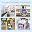 MUSEVOS Clear Backpack Stadium Approved, Heavy Duty See through Book Bag, Black Transparent