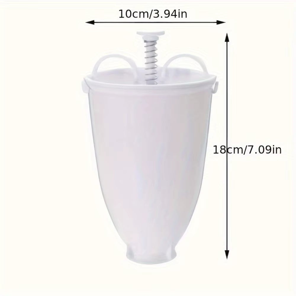 Donut Maker with Plunger Dispenser, 10Cm Baking Tool for Uniform Donuts, Easy Squeeze Creative Dessert Mold