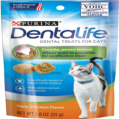 Purina Dentalife Dental Treats for Cats Chicken 1.8 Oz