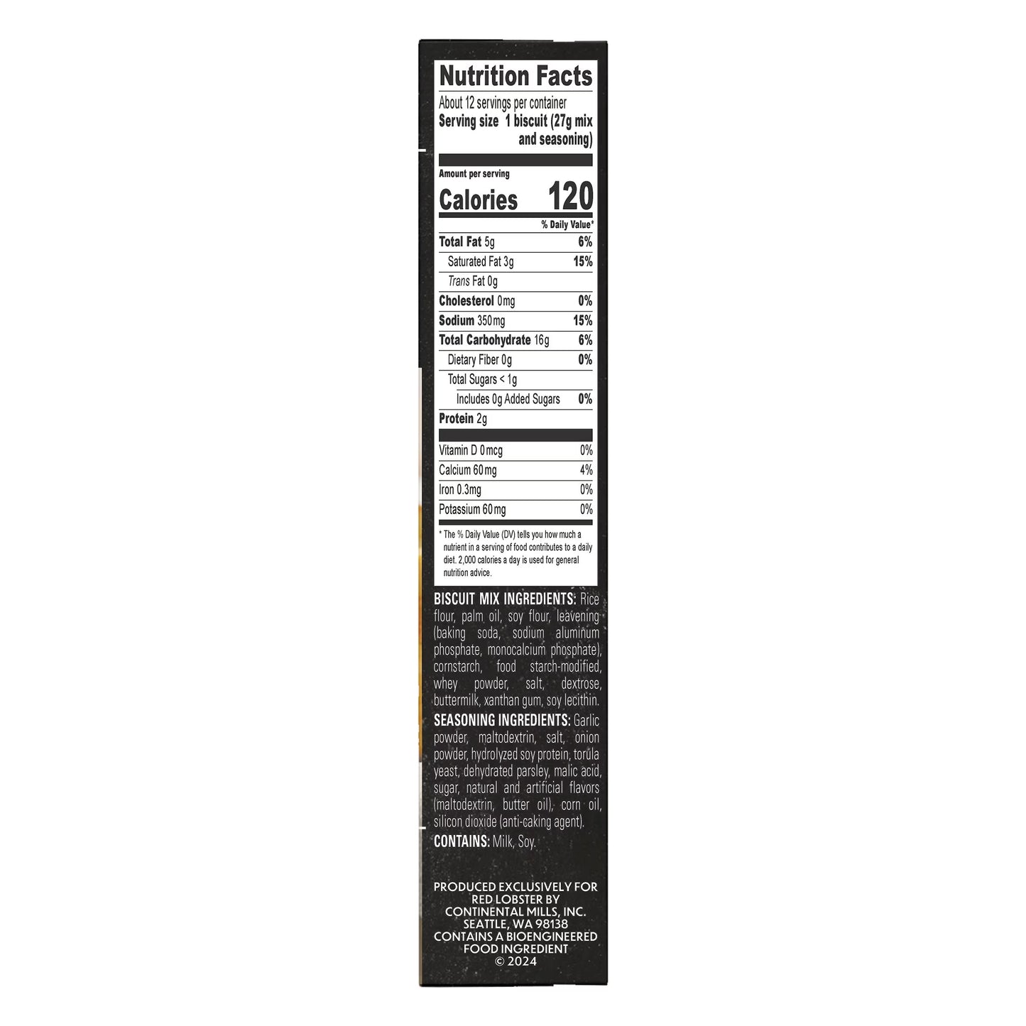 (4 Pack) Red Lobster Gluten Free Cheddar Bay Biscuit Mix with Garlic Herb Seasoning, Cheddar Gluten Free Biscuit Mix, 11.36 Oz Box