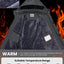 WULFUL Men'S Waterproof Ski Jacket Warm Winter Coats Windproof Winter Jackets for Men Fleece Lined Windbreaker with Hood