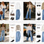 PRETTYGARDEN Wide Leg Jeans for Women Trendy High Waisted Stretchy Baggy Raw Hem Denim Palazzo Pants with Pockets