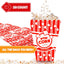 Poppy'S Large Popcorn Boxes – 20 Pack 46 Oz Concession-Grade Popcorn Buckets, Popcorn Machine Accessories for Popcorn Bars, Movie Nights, Concessions