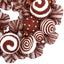 Northlight Peppermint and Berries Small Christmas Wreath - 20" - Unlit